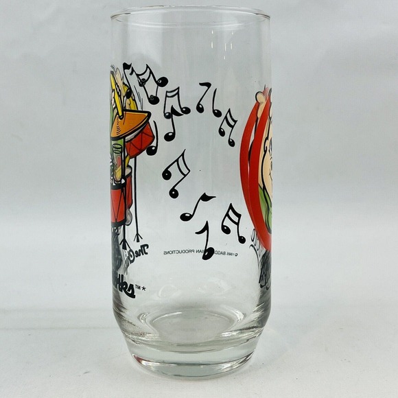 Vtg The Chipmunks Theodore Drinking Glass Tumbler 1985 Bagdasarian Productions - Picture 4 of 7